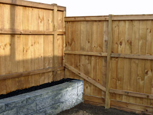 Fence with planter box